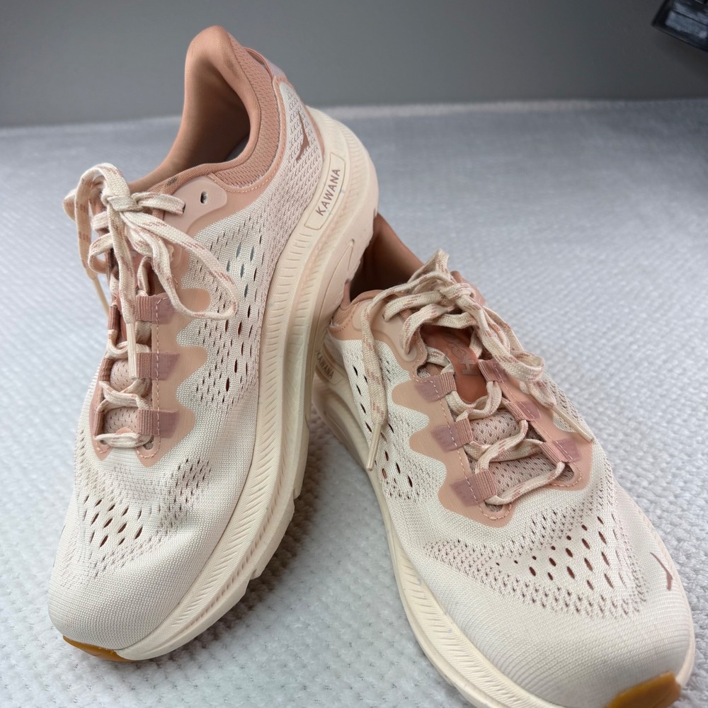 Hoka Kawana 2 Womens 8.5 Running Shoes Peach Cream 1147913 VSN Sneakers - Picture 2 of 8
